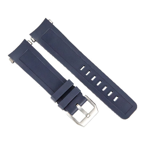 Blue Rubber Watch Strap for IWC Aquatimer 2000 Rubber Quick-Release System 22mm