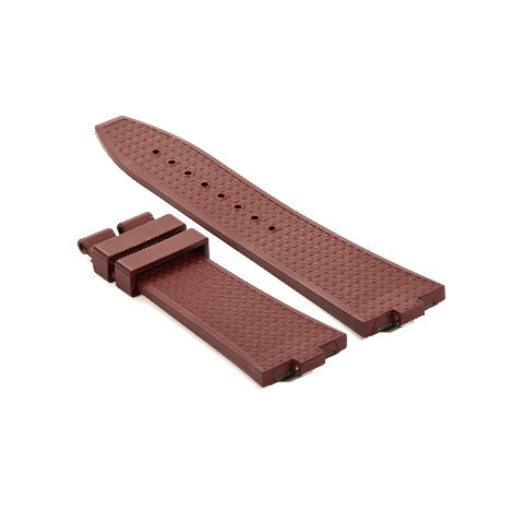 RUBBER WATCH BAND STRAP FOR VACHERON CONSTANTIN 4500 5500 7900 EZ RELEASE BROWN