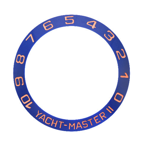 Blue Ceramic Bezel Insert for Rolex Yacht-Master II 116681 Rose Pink