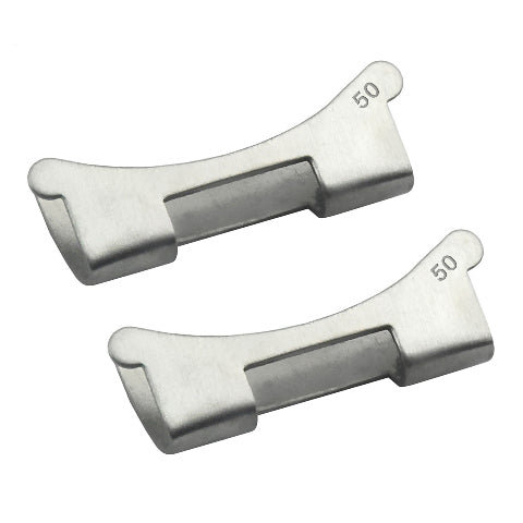 2 OYSTER BAND END PIECE FOR 20MM ROLEX 1675, 16750, 6239, 6241, 5500 STAMPED 50