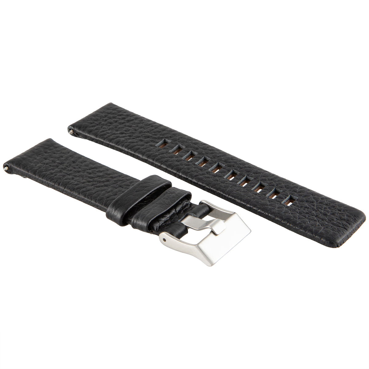 22-24-26-28MM GENUINE LEATHER WATCH STRAP FOR DIESEL DZ1657 DZ4208 DZ4223 DZ4344, Black, view 3