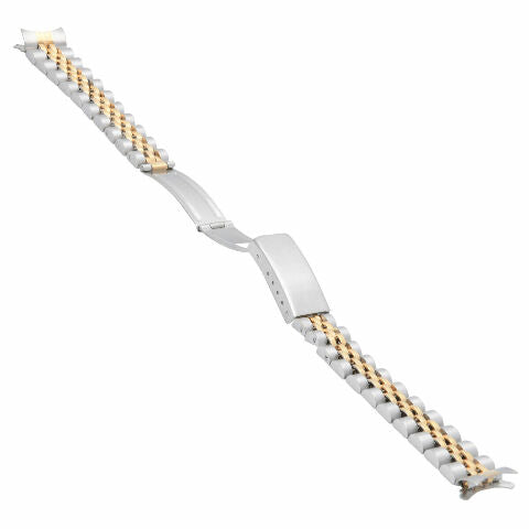 JUBILEE WATCH BAND LADY FOR 26MM ROLEX DATE DATEJUST 13MM LUGS TWO TONE HEAVY