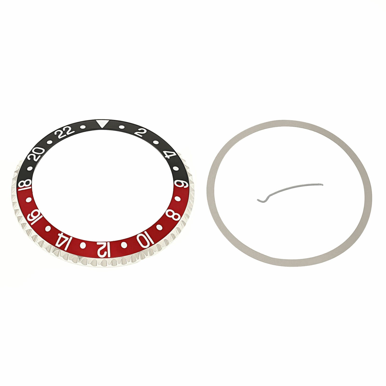 ROTATING BEZEL AND INSERT FOR ROLEX GMT 16700 16710 16713 16718 16760 BLACK/RED