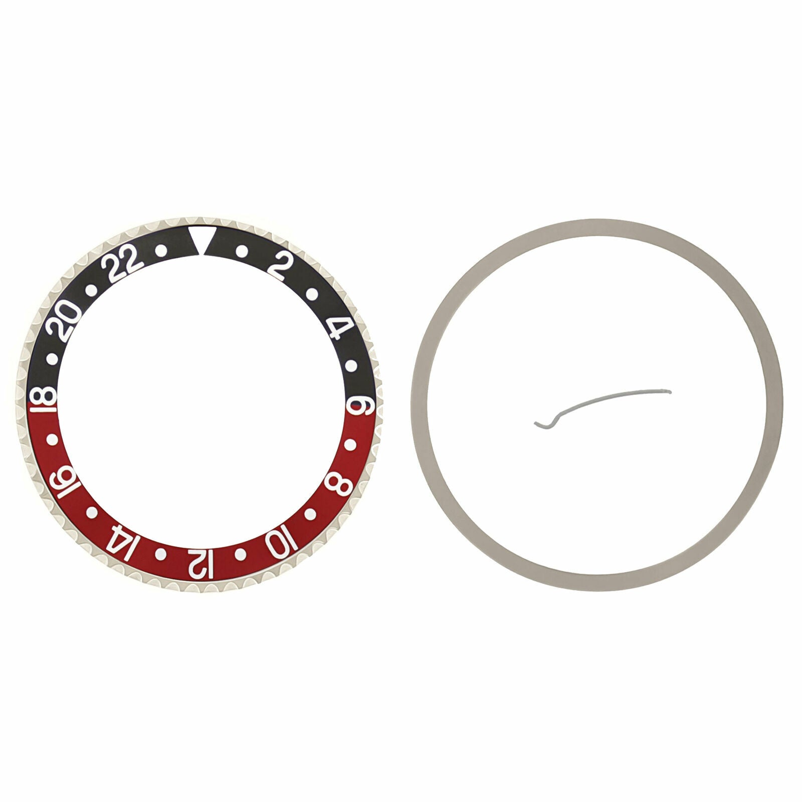 ROTATING BEZEL AND INSERT FOR ROLEX GMT 16700 16710 16713 16718 16760 BLACK/RED