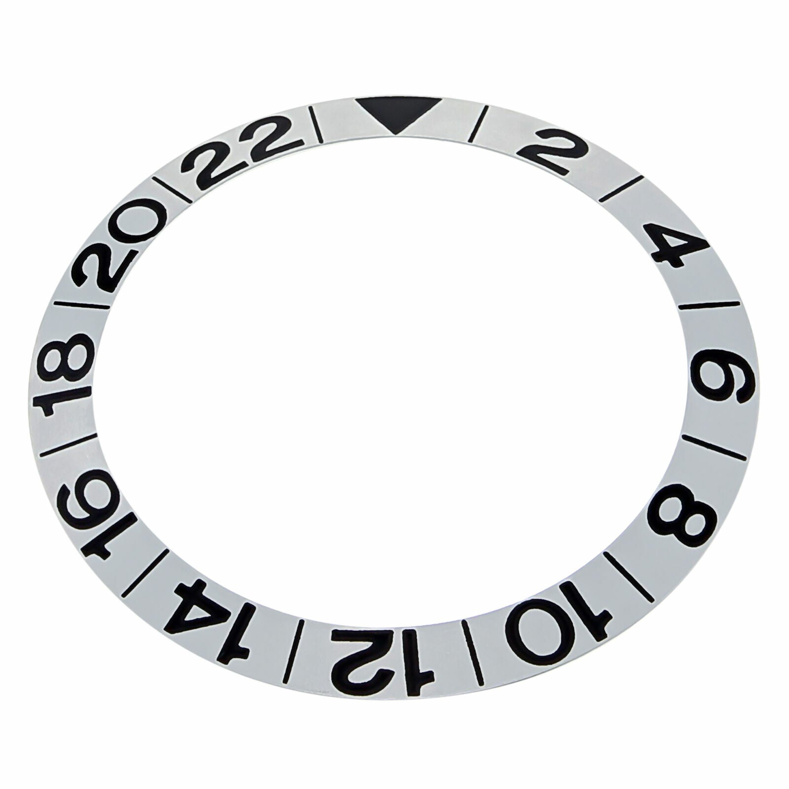 BEZEL INSERT FOR OMEGA SEAMASTER GMT 300M GMT 2538.20.00 WATCH SILVER