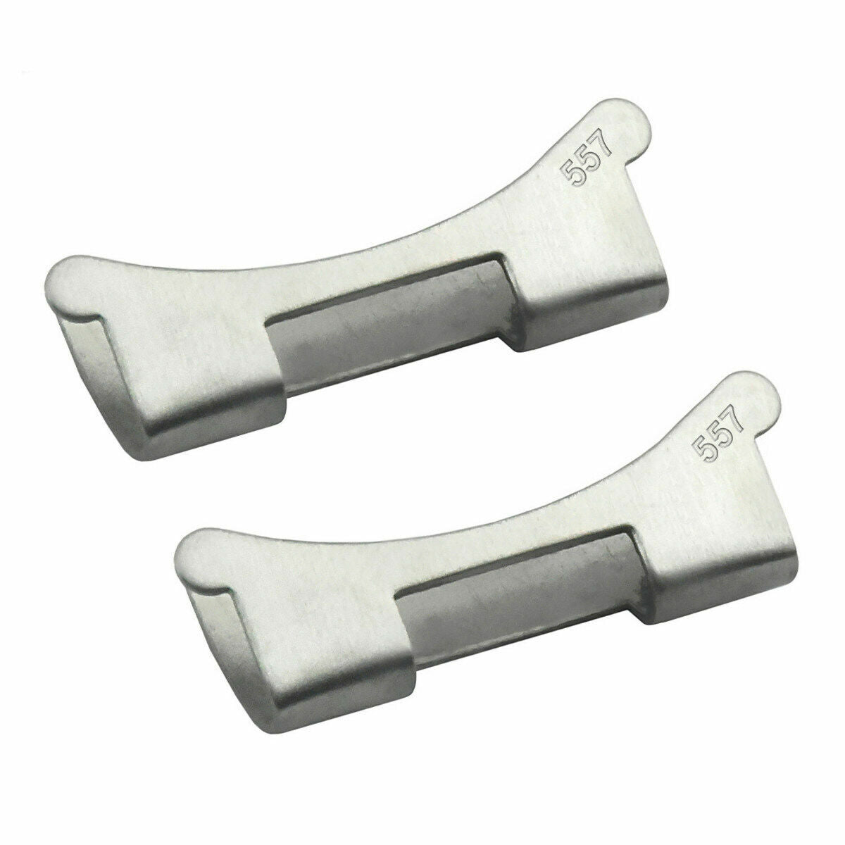 2 - 557 END PIECE LINK OYSTER WATCH BAND FOR 34MM ROLEX 15000 15200 19MM BRUSH