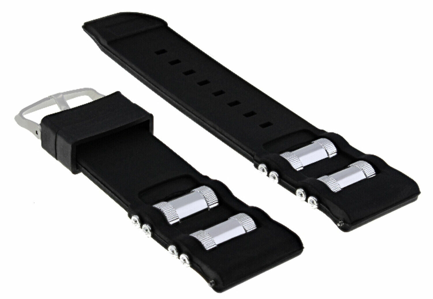 26MM RUBBER WATCH BAND STRAP FOR INVICTA RUSSIAN 1201 1433 1805 1845 BLACK BARREL