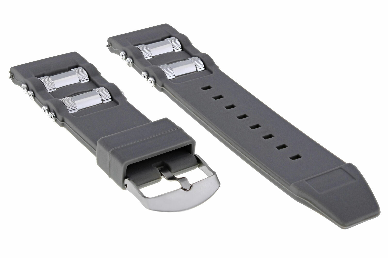 26MM RUBBER WATCH BAND STRAP FOR INVICTA RUSSIAN DIVER 1201 1805 1845 1959 GREY