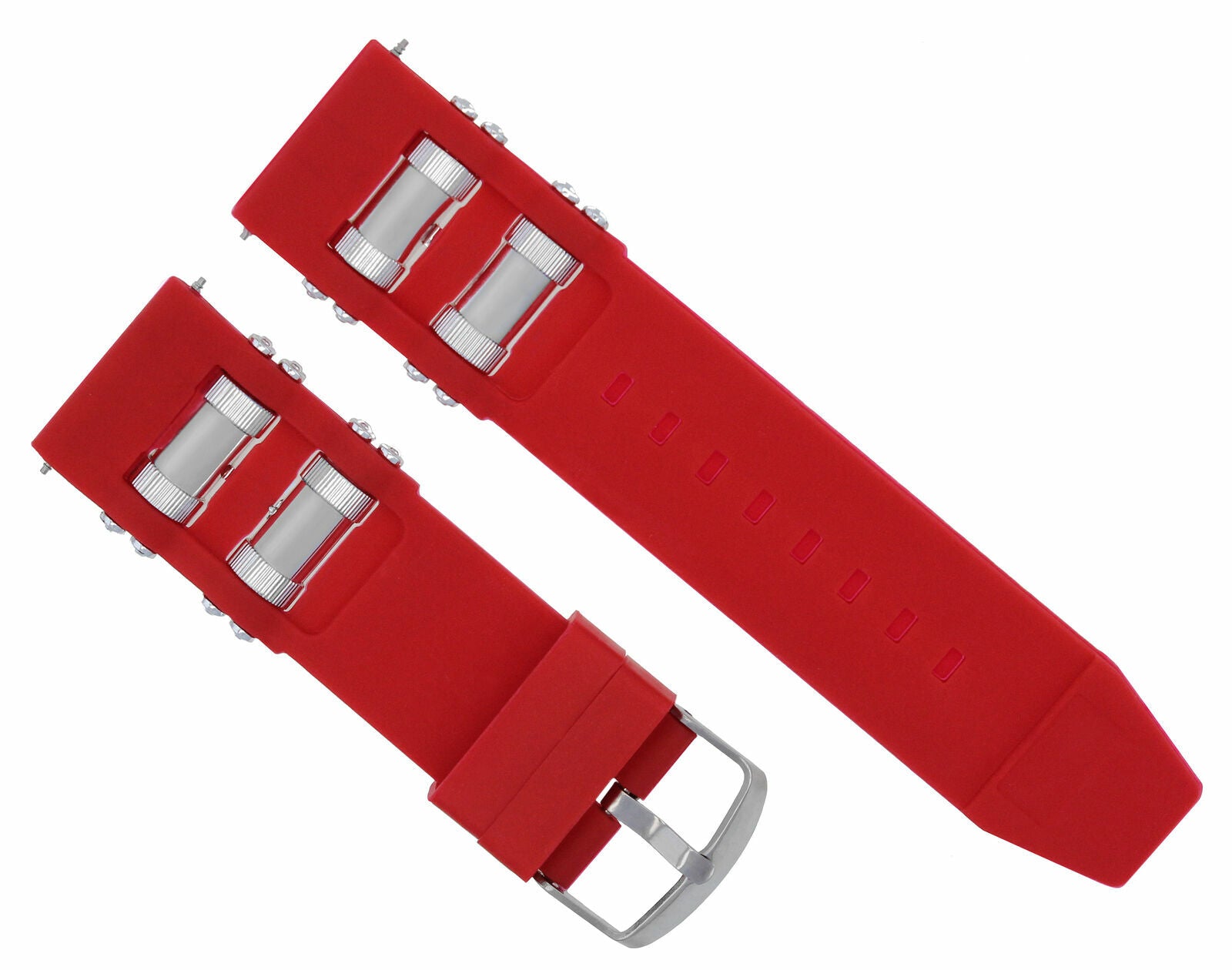 26MM RUBBER WATCH BAND STRAP FOR INVICTA RUSSIAN WATCH DIVER 1201 1805 1845 RED