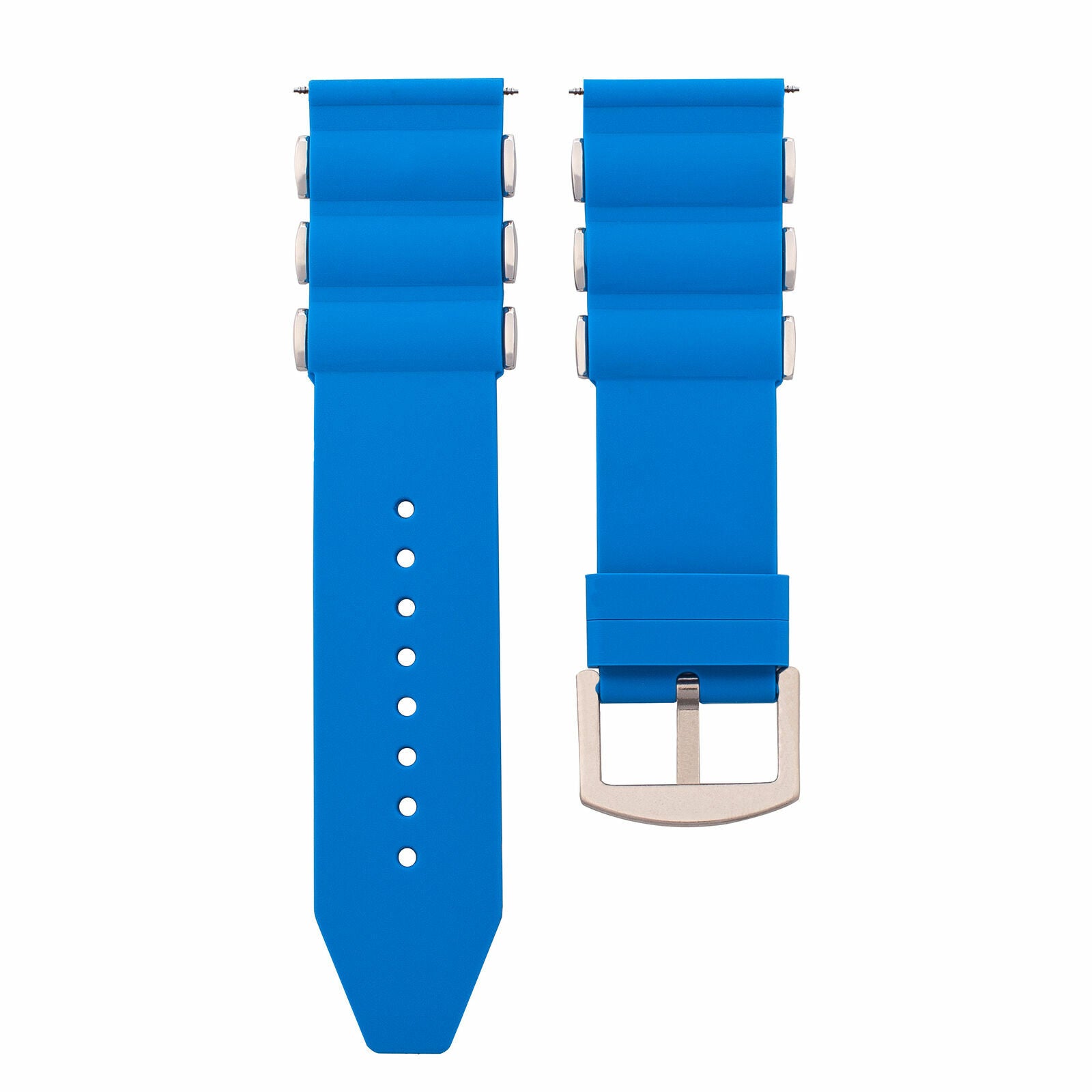 26MM SILICONE RUBBER DIVER BAND STRAP FOR INVICTA EXCURSION 18202 WATCH L/BLUE