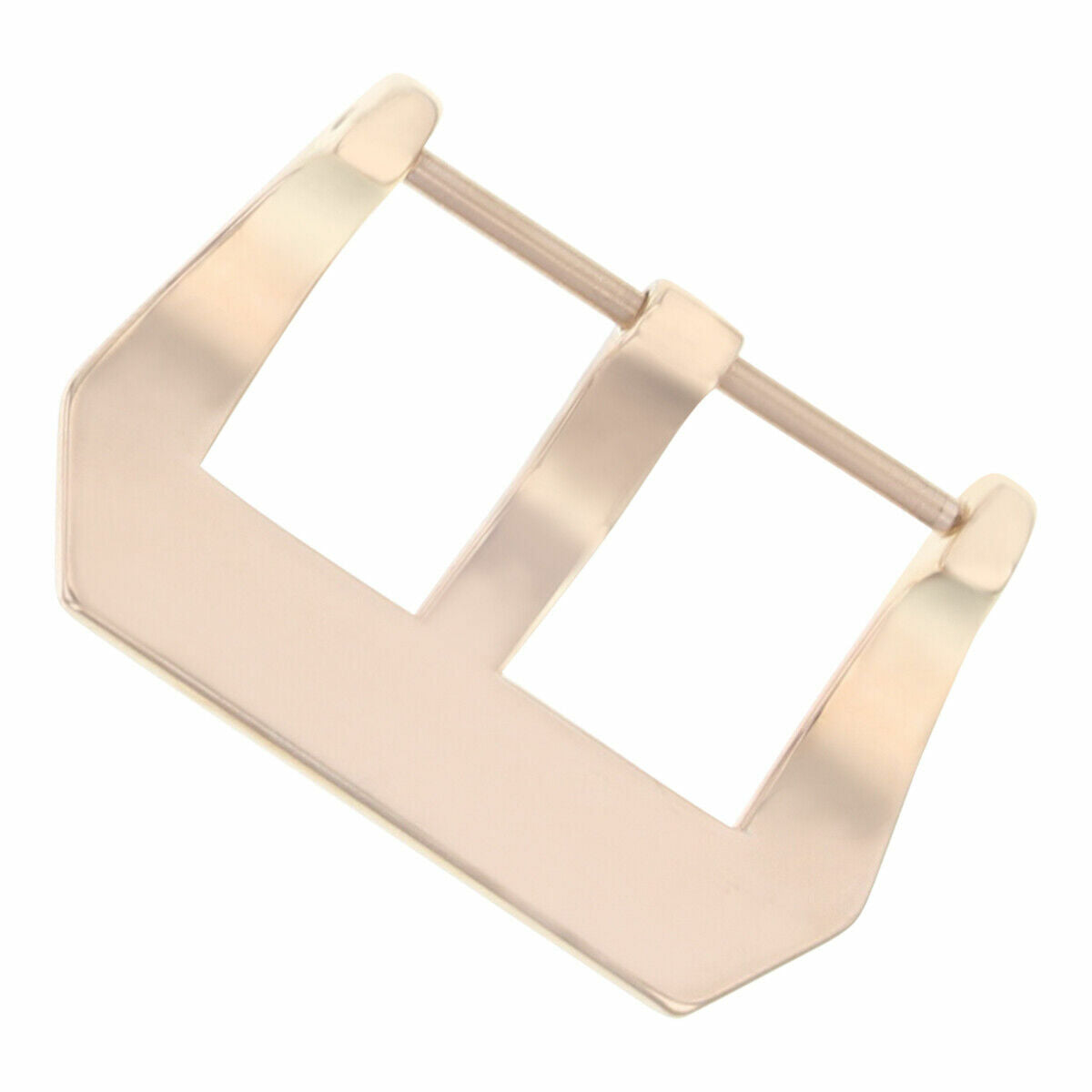 20MM STRAP BAND PRE-V SCREW BUCKLE FOR PANERAI 40MM LEATHER RUBBER ROSE SHINY