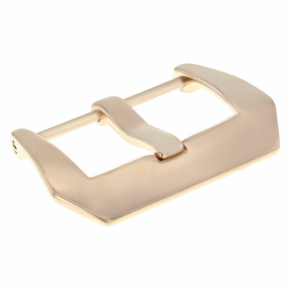 20MM STRAP BAND PRE-V SCREW BUCKLE FOR PANERAI 40MM LEATHER RUBBER ROSE SHINY