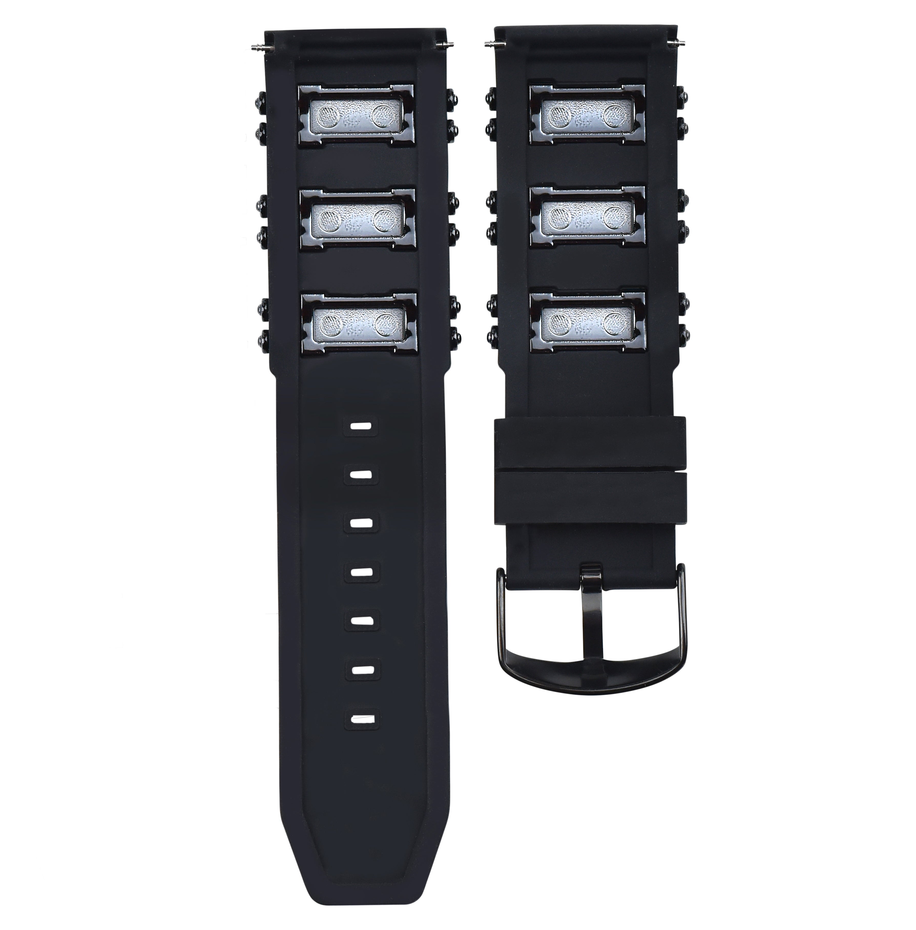 26MM RUBBER DIVER WATCH BAND STRAP FOR INVICTA 1201 1805 1845 1959 18202 BLACK