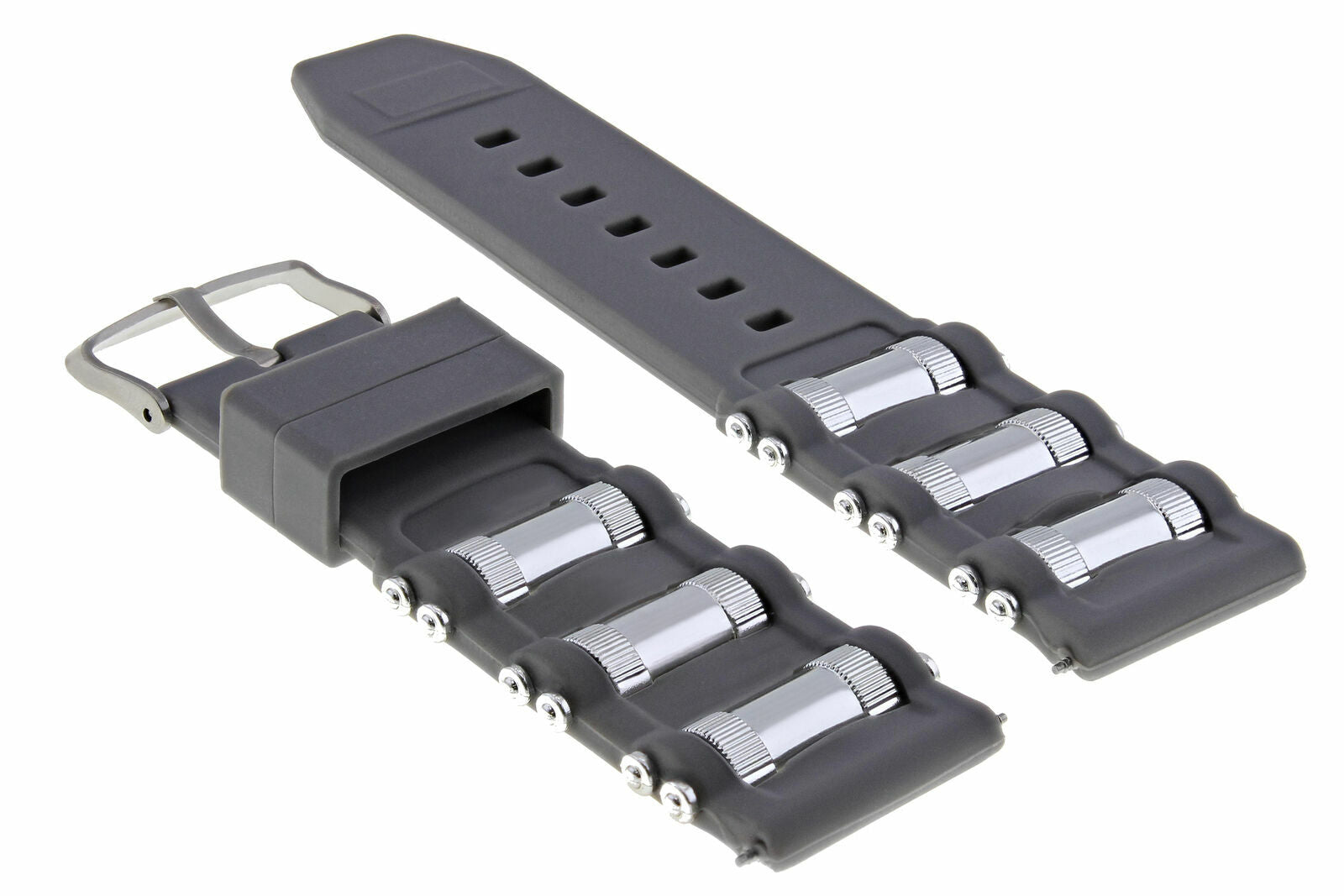 RUBBER WATCH BAND STRAP FOR INVICTA RUSSIAN DIVER 1201 1805 1845 1959 18202 GREY