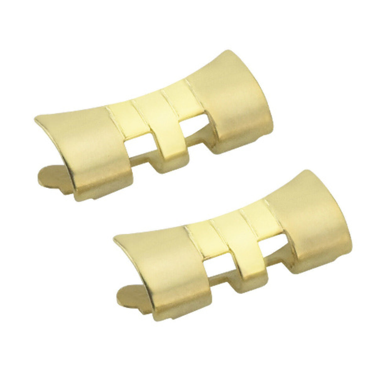 2 ENDLINK PIECE FOR 34MM ROLEX DATE 1500 15000 5500 JUBILEE WATCHBAND 19MM GOLD