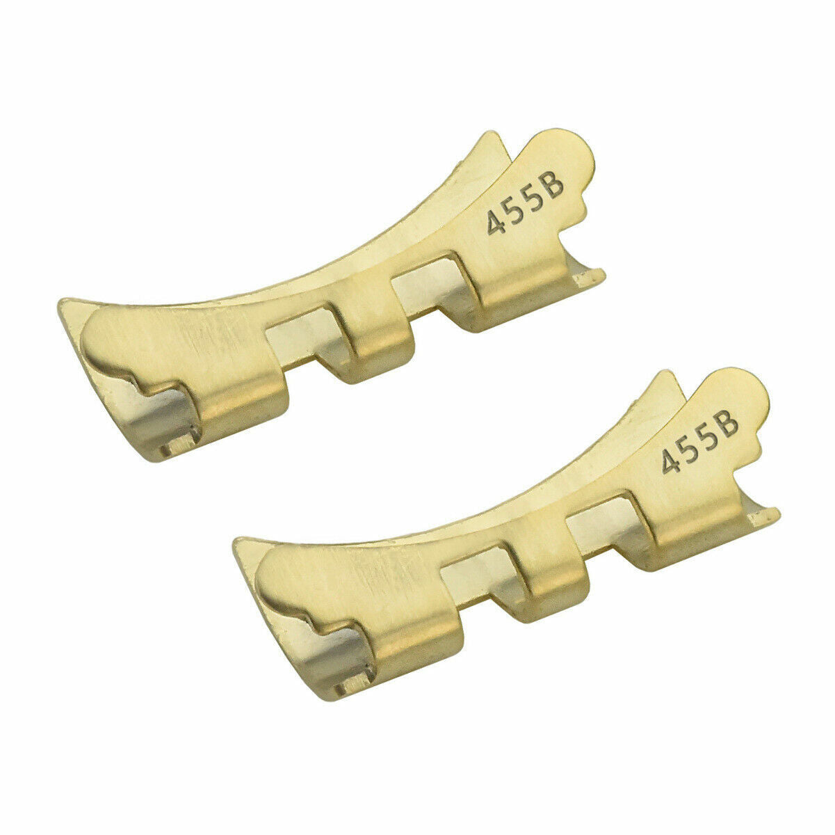 2 ENDLINK PIECE FOR 34MM ROLEX DATE 1500 15000 5500 JUBILEE WATCHBAND 19MM GOLD