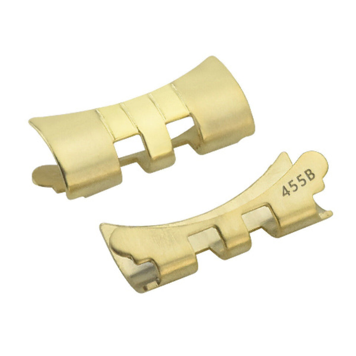 2 ENDLINK PIECE FOR 34MM ROLEX DATE 1500 15000 5500 JUBILEE WATCHBAND 19MM GOLD