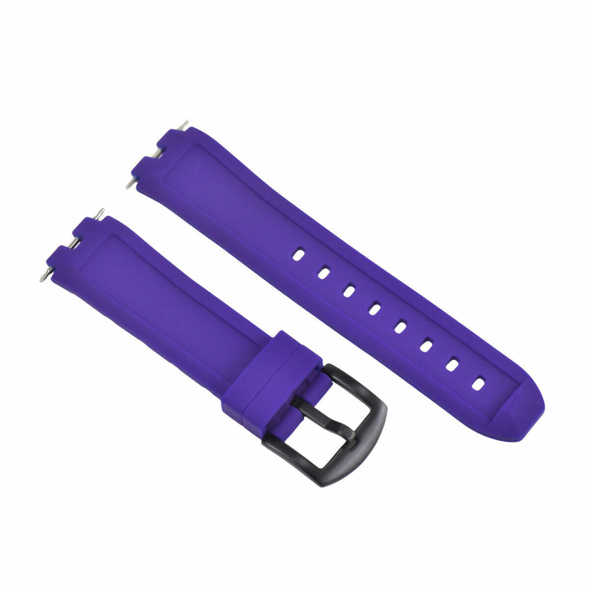 20MM REPLACEMENT SILICONE RUBBER DIVER WATCH STRAP BAND FOR PEBBLE STEEL PURPLE