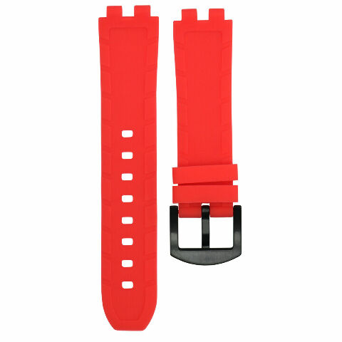 REPLACEMENT SILICONE RUBBER DIVER WATCH STRAP BAND FOR PEBBLE STEEL