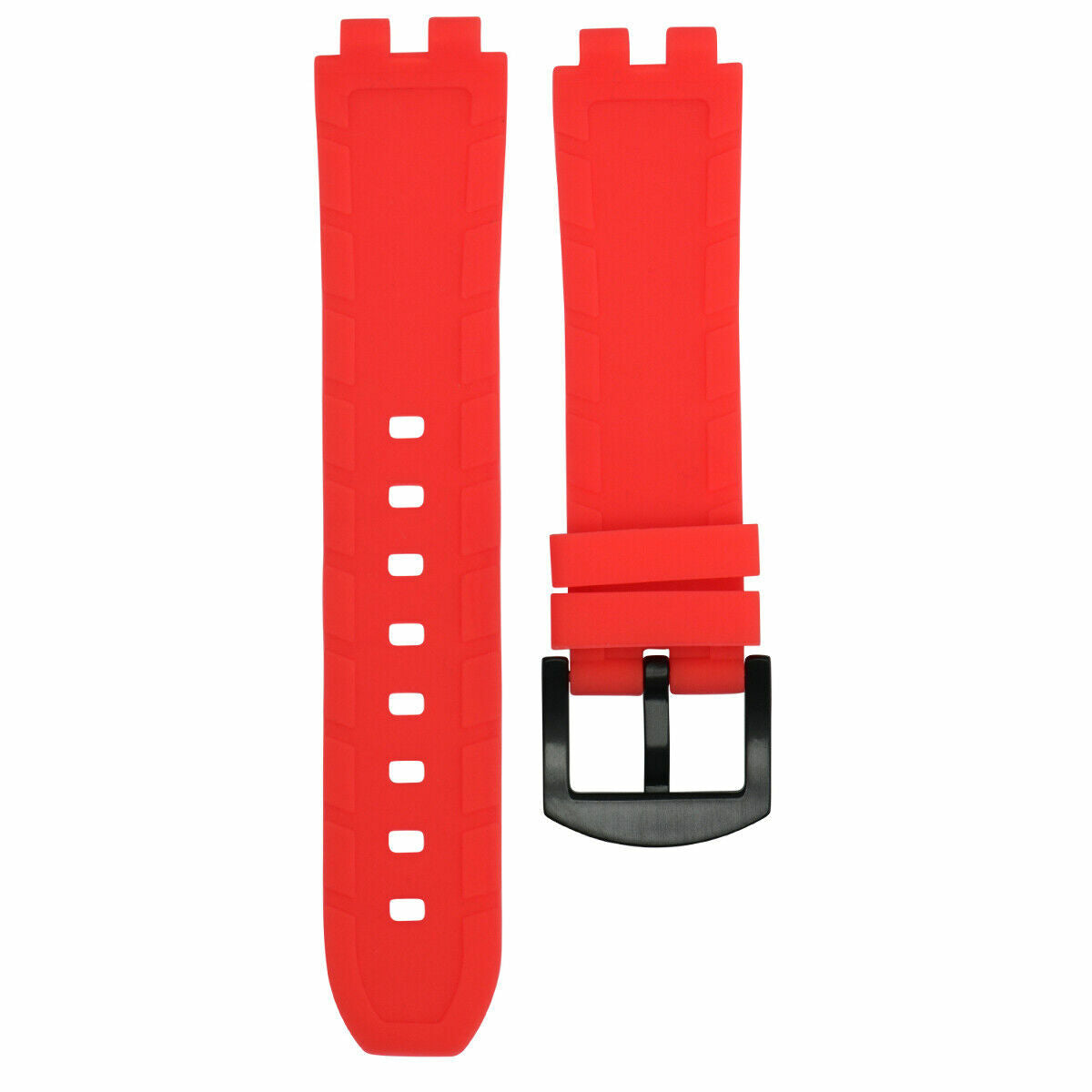 REPLACEMENT SILICONE RUBBER DIVER WATCH STRAP BAND FOR PEBBLE STEEL