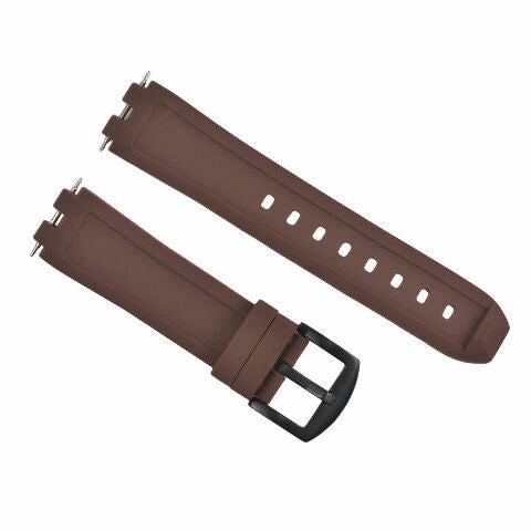 REPLACEMENT SILICONE RUBBER DIVER WATCH STRAP BAND FOR PEBBLE STEEL