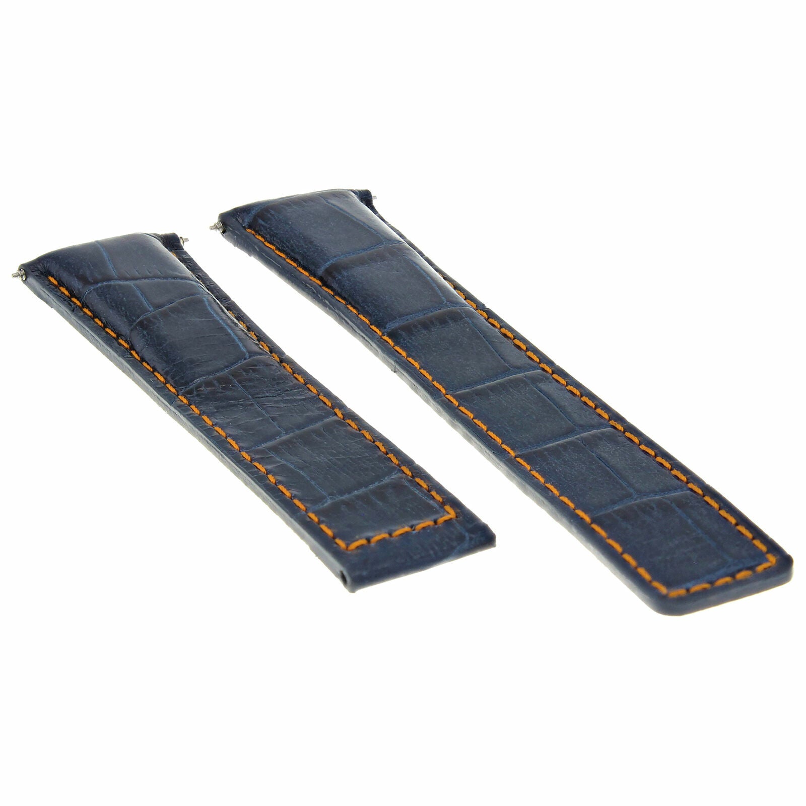 22MM LEATHER WATCH BAND STRAP CLASP FOR TAG HEUER CARERRA MONACO 3TC - BLACK