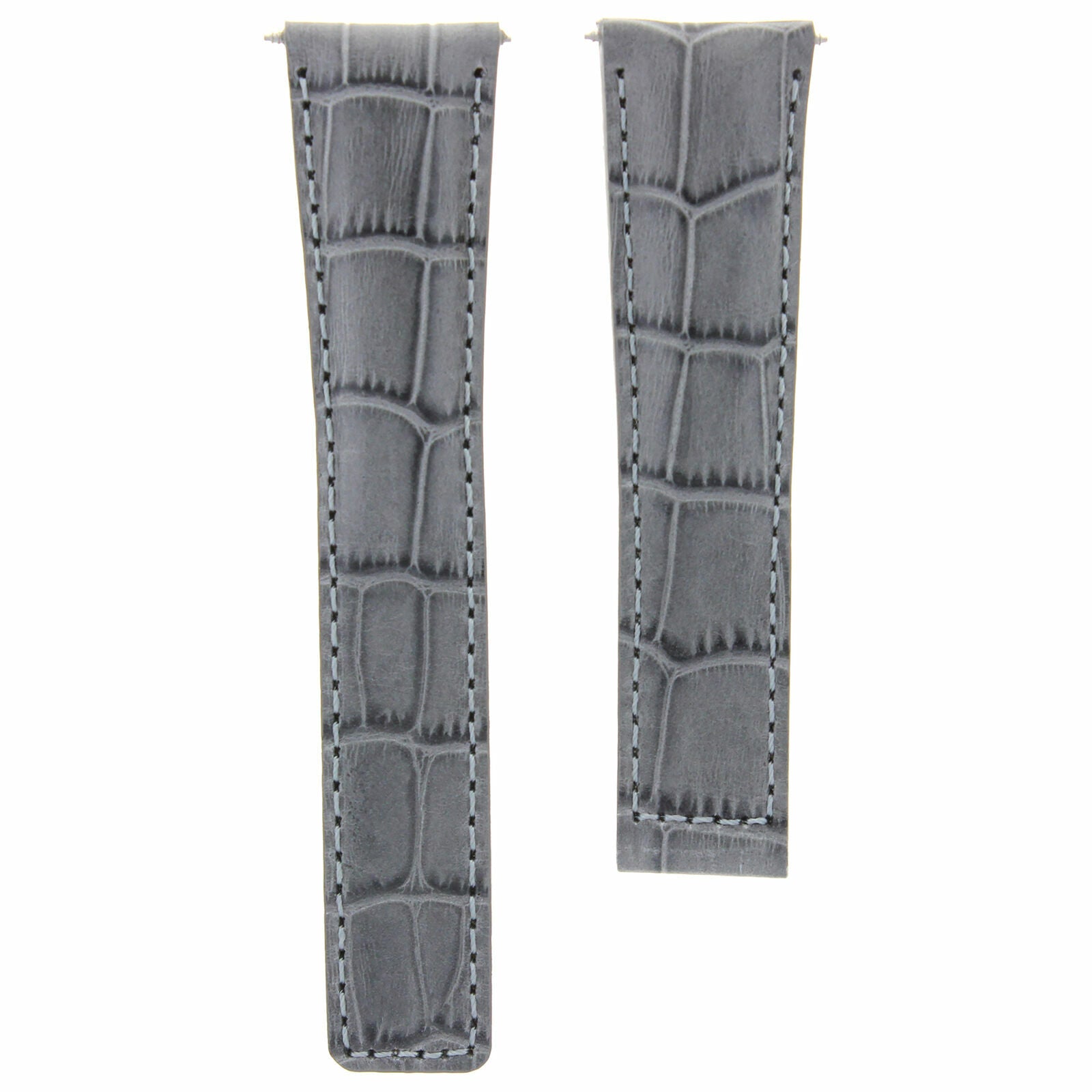 22MM LEATHER WATCH BAND STRAP CLASP FOR TAG HEUER CARERRA MONACO 3TC - BLACK