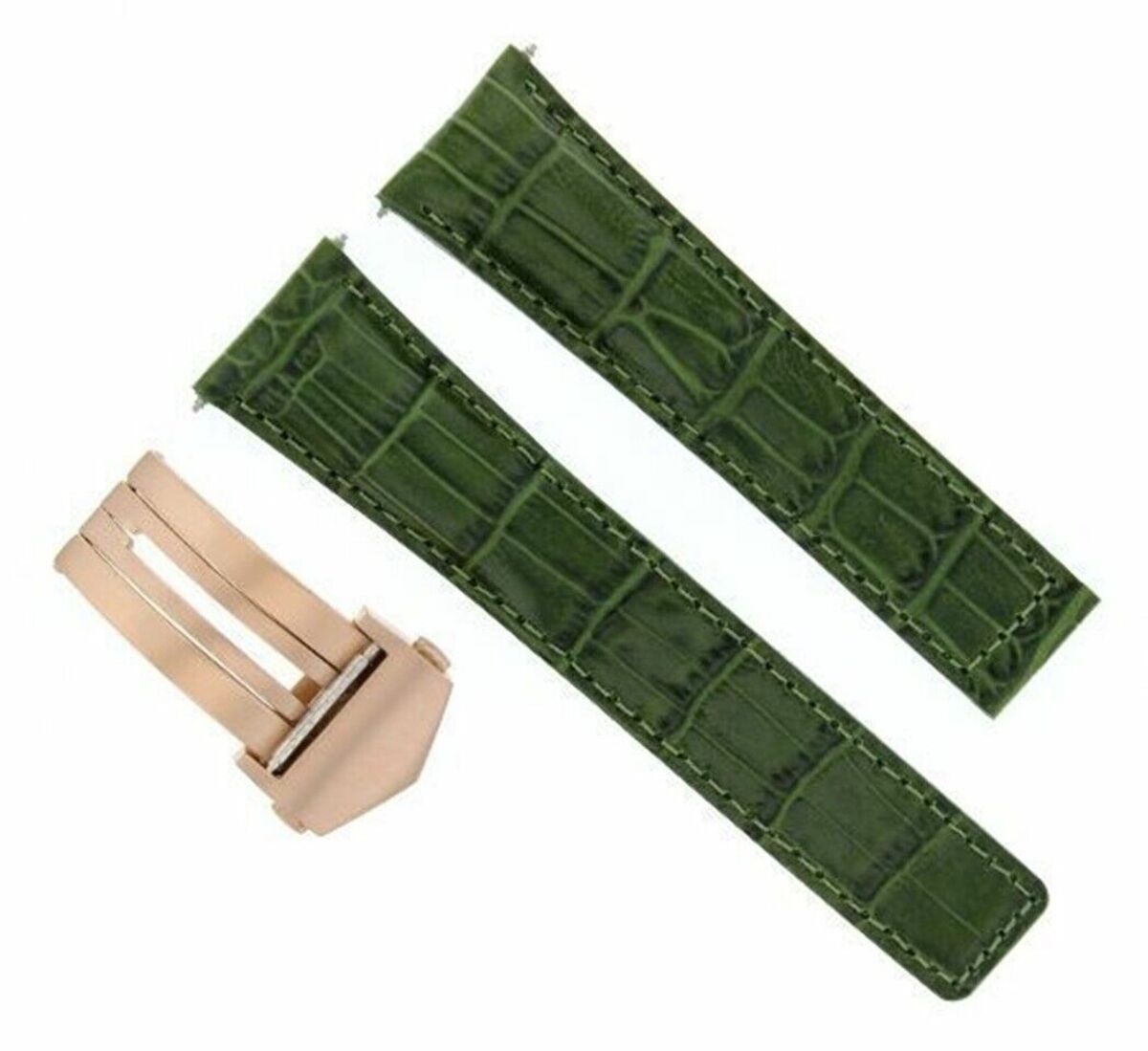 22MM LEATHER WATCH BAND STRAP CLASP FOR TAG HEUER CARERRA MONACO 3TC - BLACK