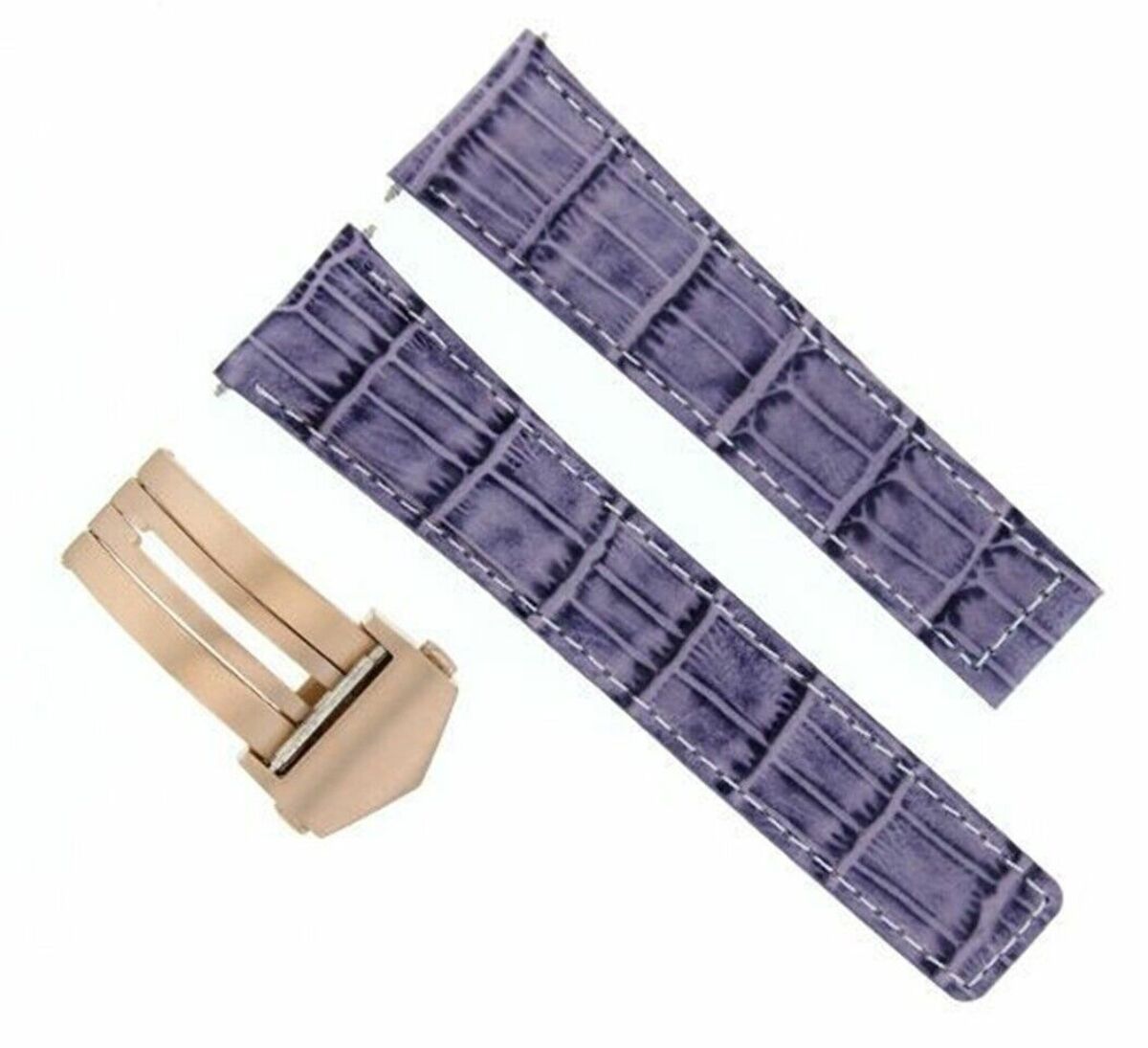 22MM LEATHER WATCH BAND STRAP CLASP FOR TAG HEUER CARERRA MONACO 3TC - BLACK