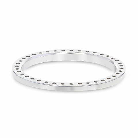 LADIES WHITE GOLD BEAD SET DIAMOND BEZEL FOR ROLEX DATE, DATEJUST, PRESIDENT 26M