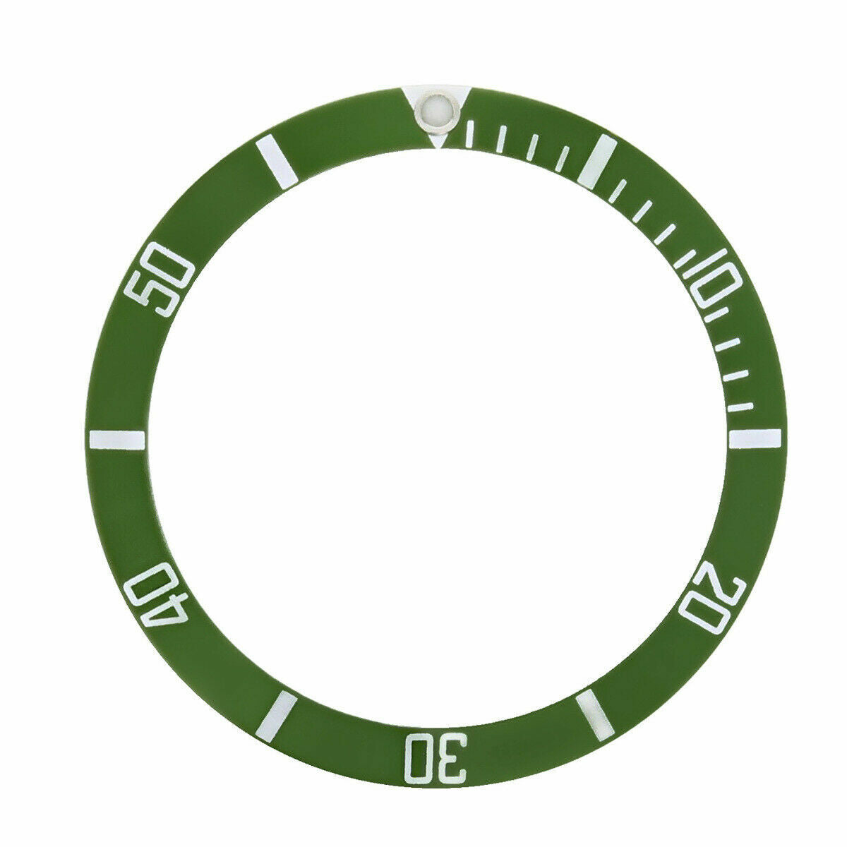REPLACEMENT BEZEL INSERT FOR SUBMARINER ROLEX SAPPHIRE SUB GREEN 16610, 16610V
