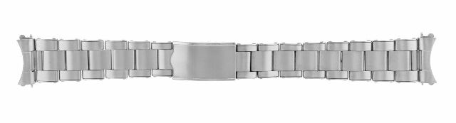 STAINLESS STEEL OYSTER WATCH BAND FOR ROLEX 19MM DATE 34MM CASE RIVITED STYLE