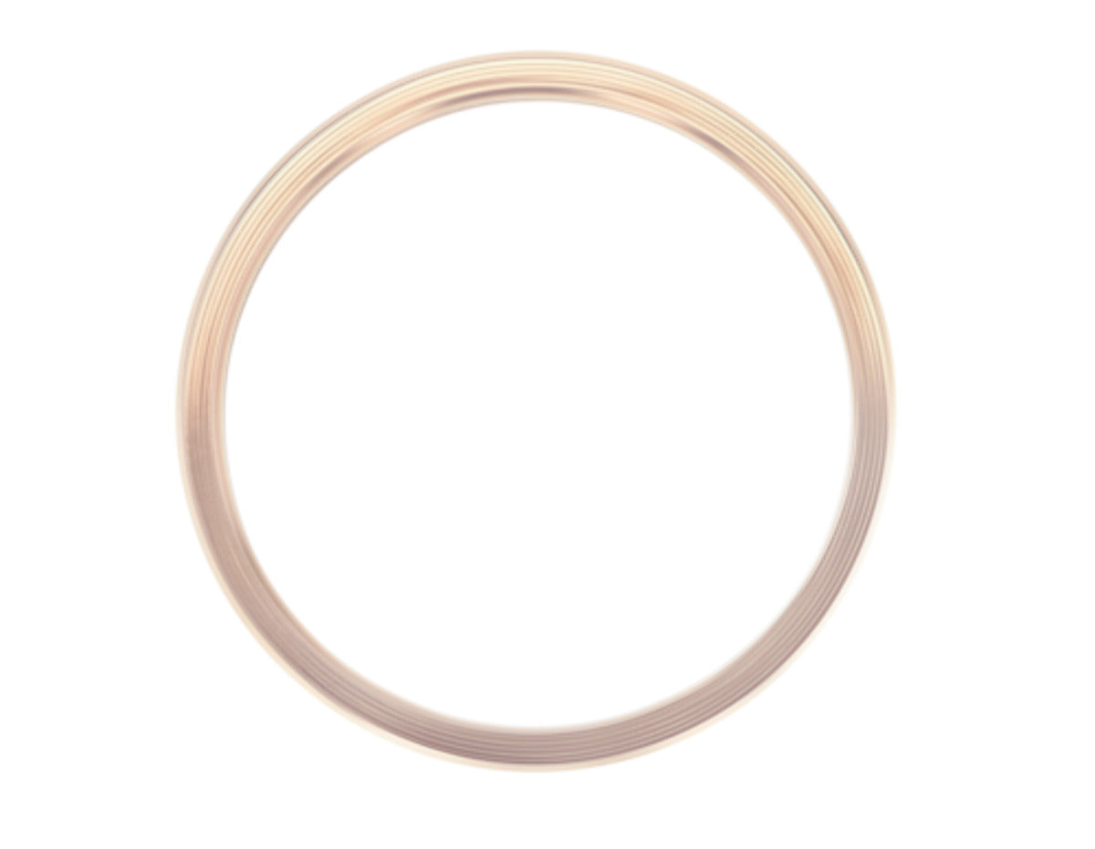 14K ROSE GOLD FLUTED BEZEL FOR ROLEX DATE 34MM 15053, 15203, 15223, 15233, 15037