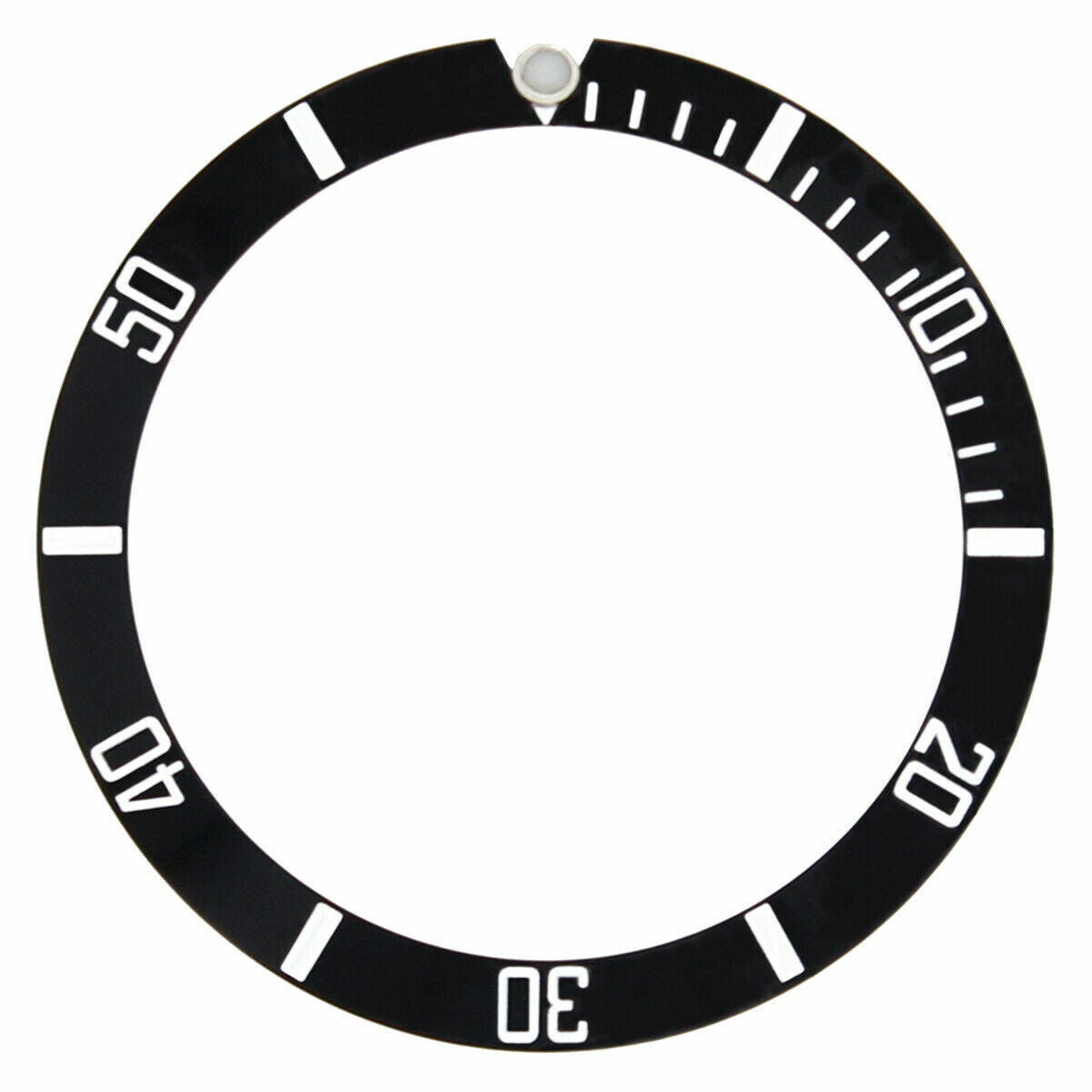 BEZEL INSERT FOR ROLEX PLASTIC SUBMARINER 1680, 5512, 5513, 5517 BLACK