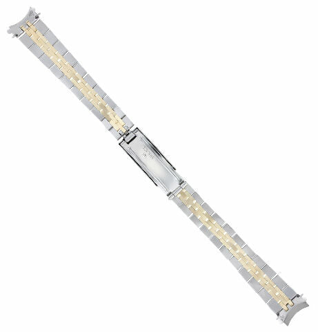 LADIES 14K/SS TWO TONE REPLACEMENT WATCH BAND STRAP FOR ROLEX DATEJUST 26MM