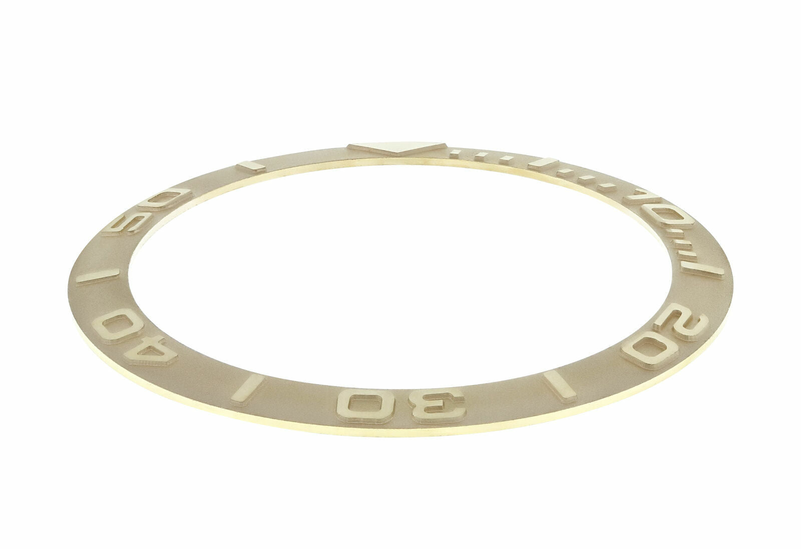 18K YELLOW GOLD YACHTMASTER BEZEL INSERT WATCH PART FOR ROLEX 16623, 16628