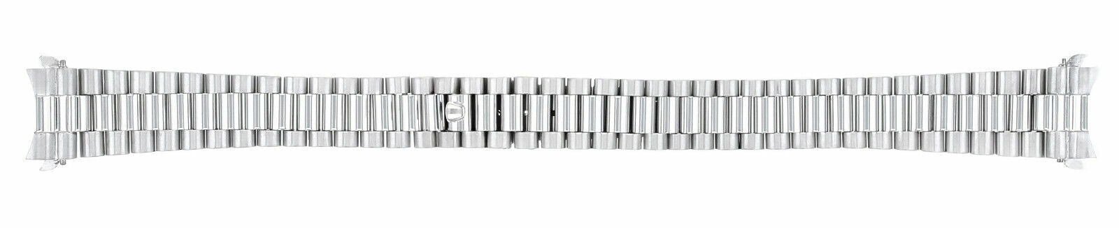 13MM 14K WHITE GOLD PRESIDENT STYLE WATCH BAND FOR 26MM ROLEX DATEJUST PRESIDENT