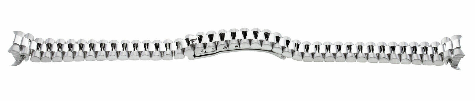13MM 14K WHITE GOLD PRESIDENT STYLE WATCH BAND FOR 26MM ROLEX DATEJUST PRESIDENT