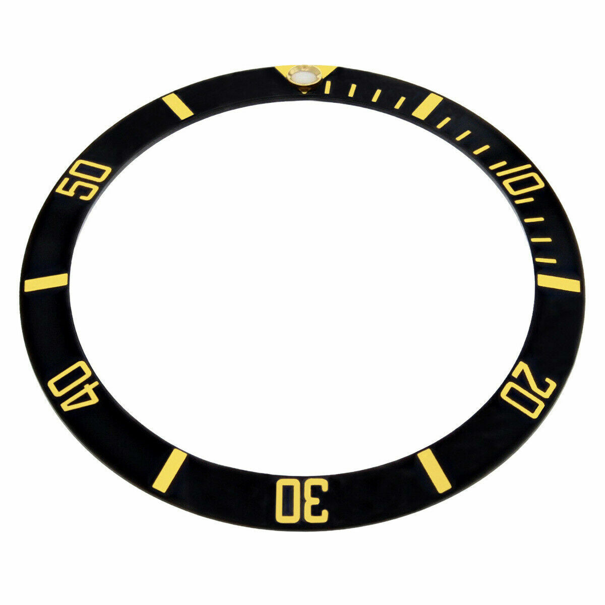 SUBMARINER BEZEL INSERT FOR ROLEX PLASTIC SUB BLK/TT 1680, 5512, 5513, 5517