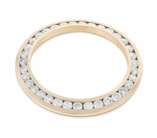 LADIES 2CT CHANNEL SET DIAMOND BEZEL 14KY FOR ROLEX 26MM DATEJUST, PRESIDENT