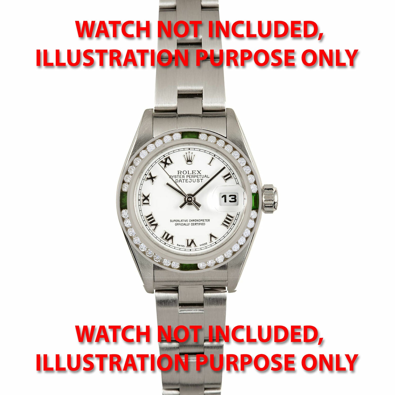 1CT NATURAL DIAMOND BEZEL 18KW FOR ROLEX DATE DATEJUST 69179 69279 79079