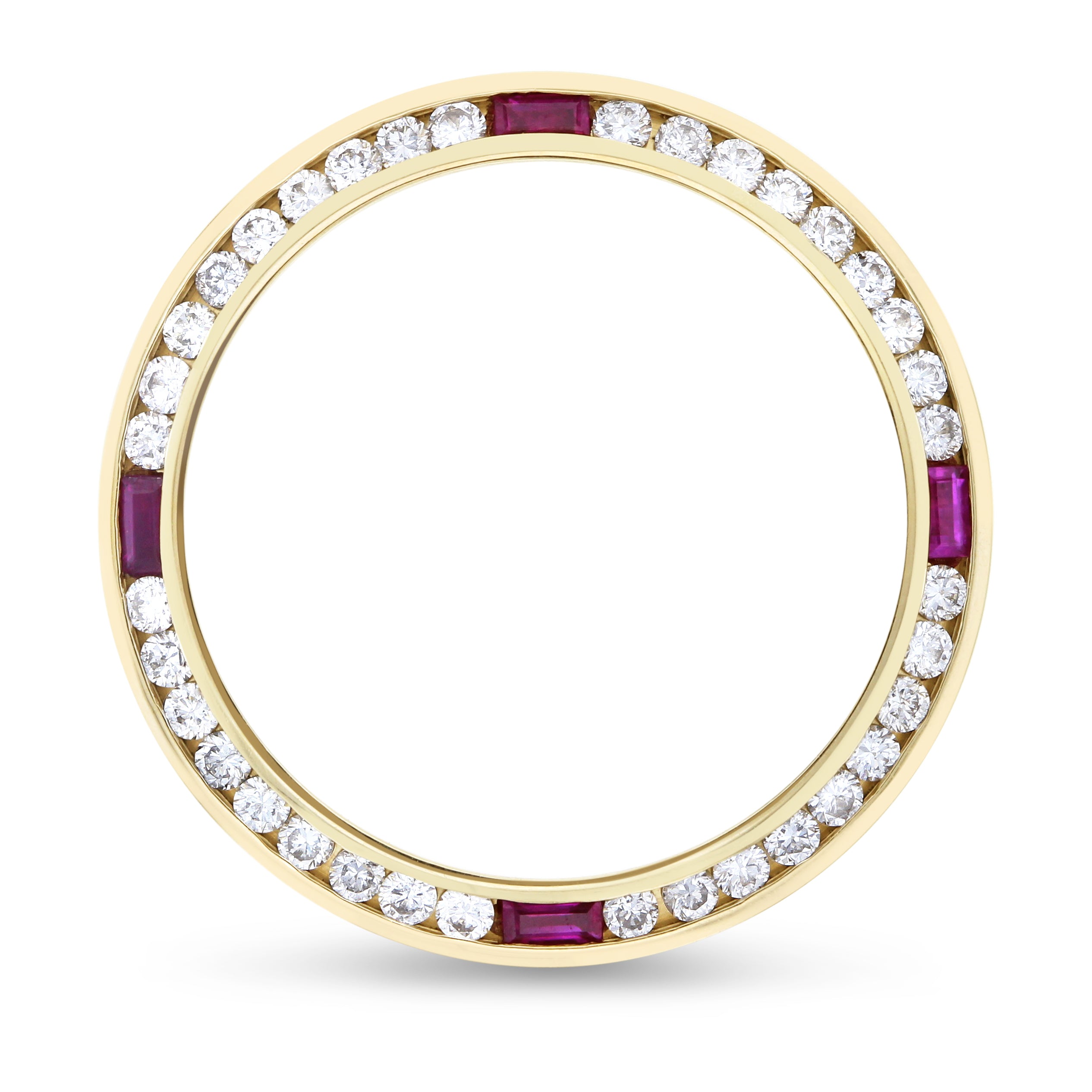 1CT NATURAL DIAMOND BEZEL 18KY FOR ROLEX DATE DATEJUST 69078 69088 69128