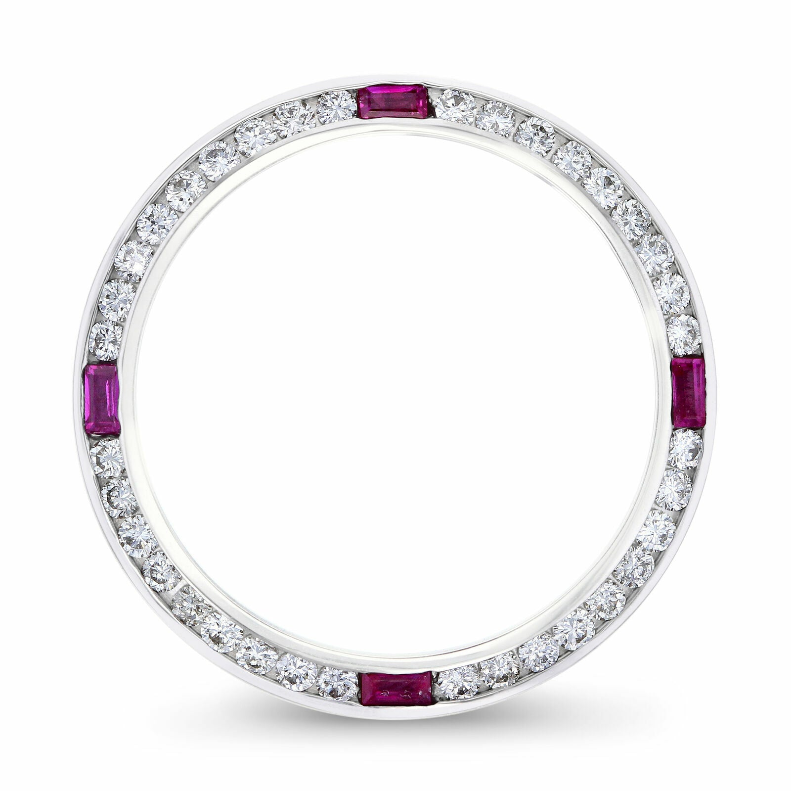 1CT NATURAL DIAMOND BEZEL 18KW FOR ROLEX DATE DATEJUST 79190 79240 69126