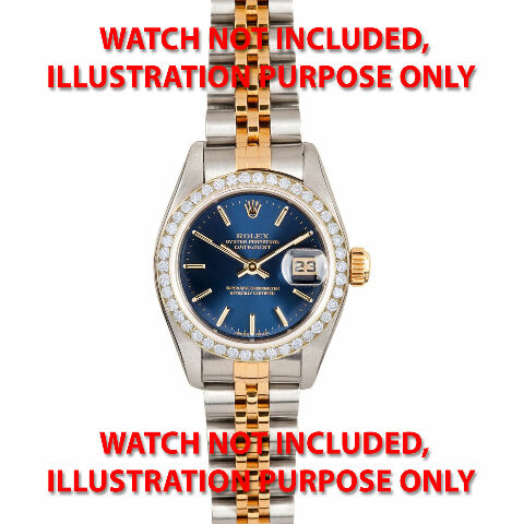 LADIES DATEJUST DIAMOND BEZEL FOR ROLEX 26MM DATEJUST, PRESIDENT 1CT CHANNEL SET