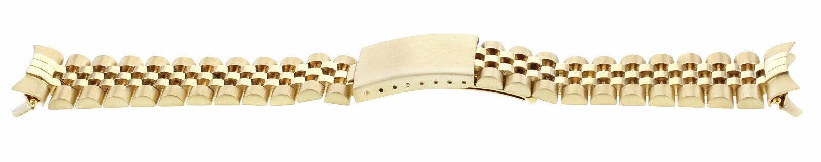 19MM 14K YELLOW GOLD JUBILEE WATCH BAND FOR ROLEX 34MM 15037, 15038, 15238