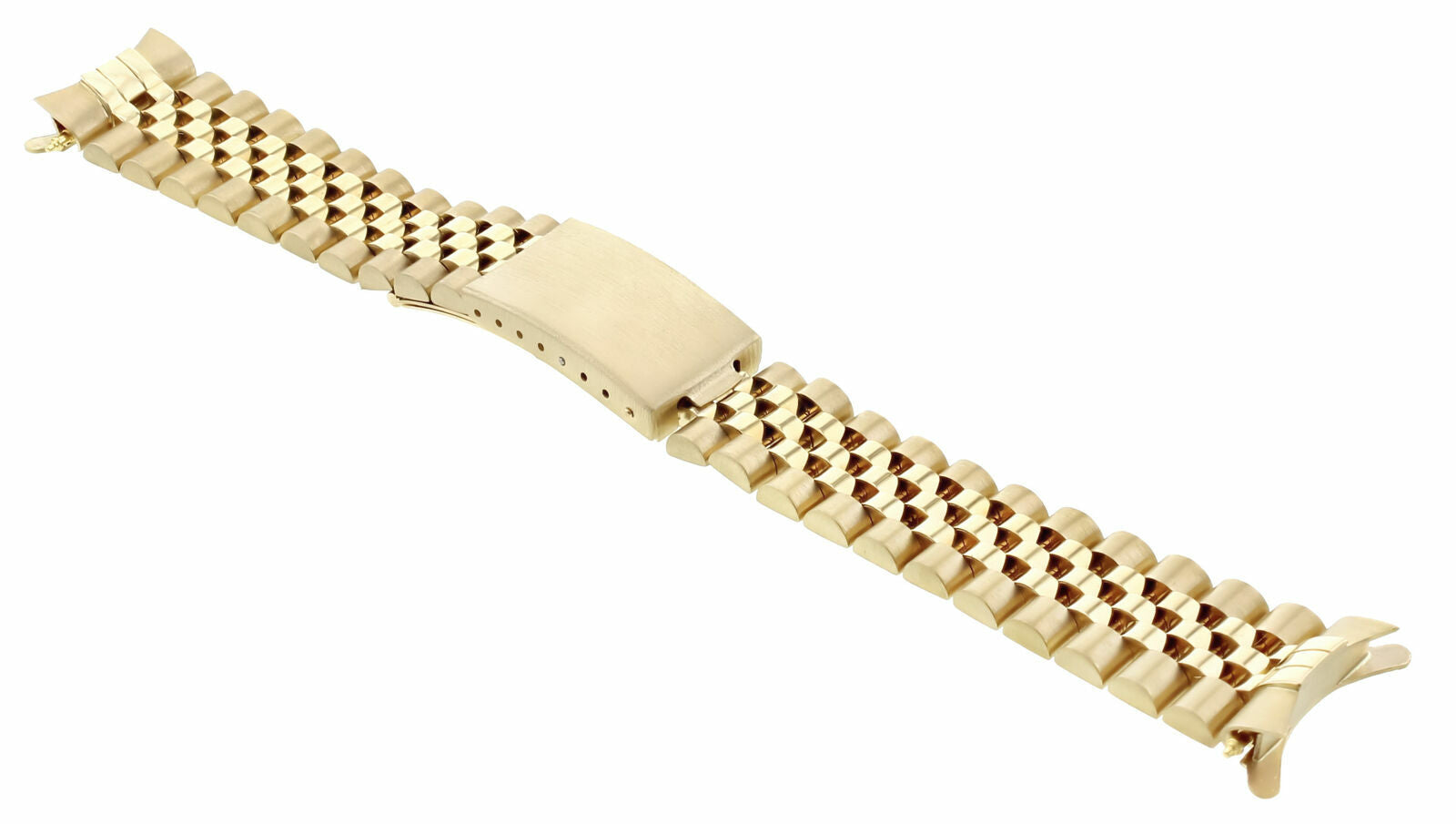 19MM 14K YELLOW GOLD JUBILEE WATCH BAND FOR ROLEX 34MM 15037, 15038, 15238