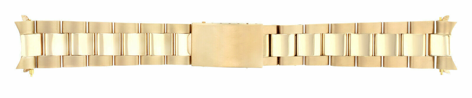 19MM 14K YELLOW GOLD OYSTER WATCH BAND FOR ROLEX 34MM DATE 15037, 15038, 15238