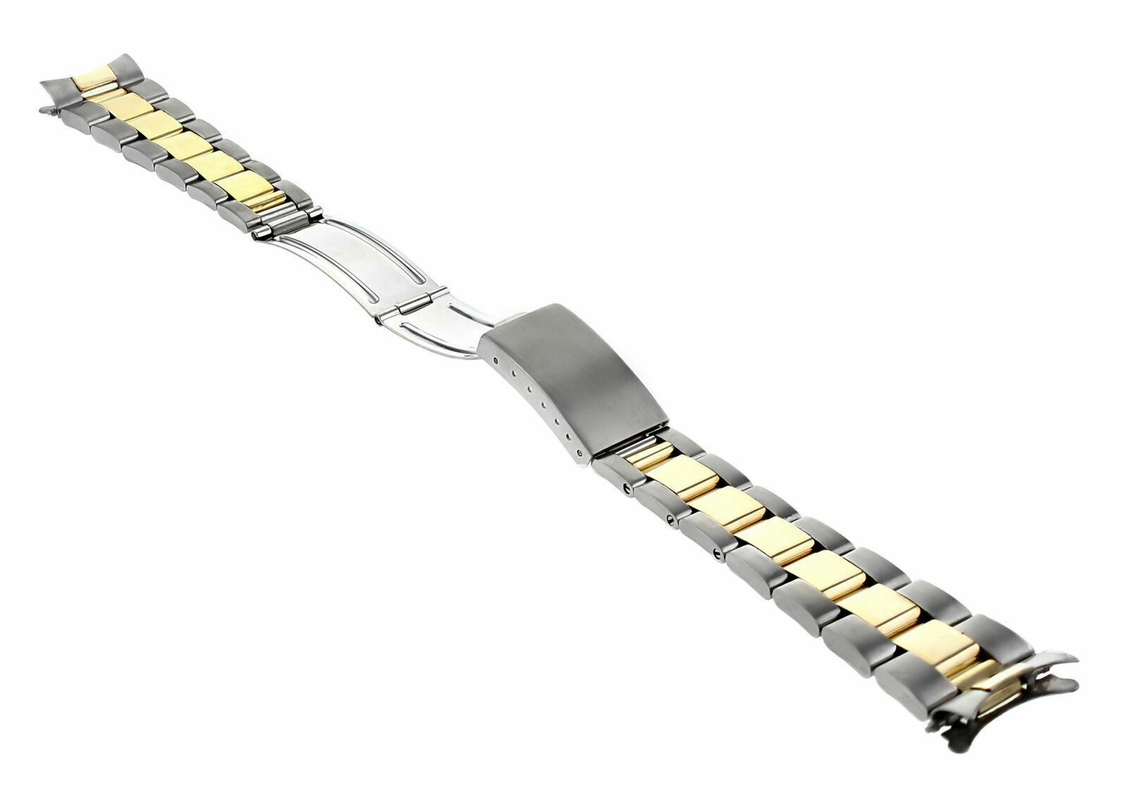 19MM 14K/SS OYSTER WATCH BAND FOR ROLEX 34MM DATE 15053, 15203, 15223, 15233