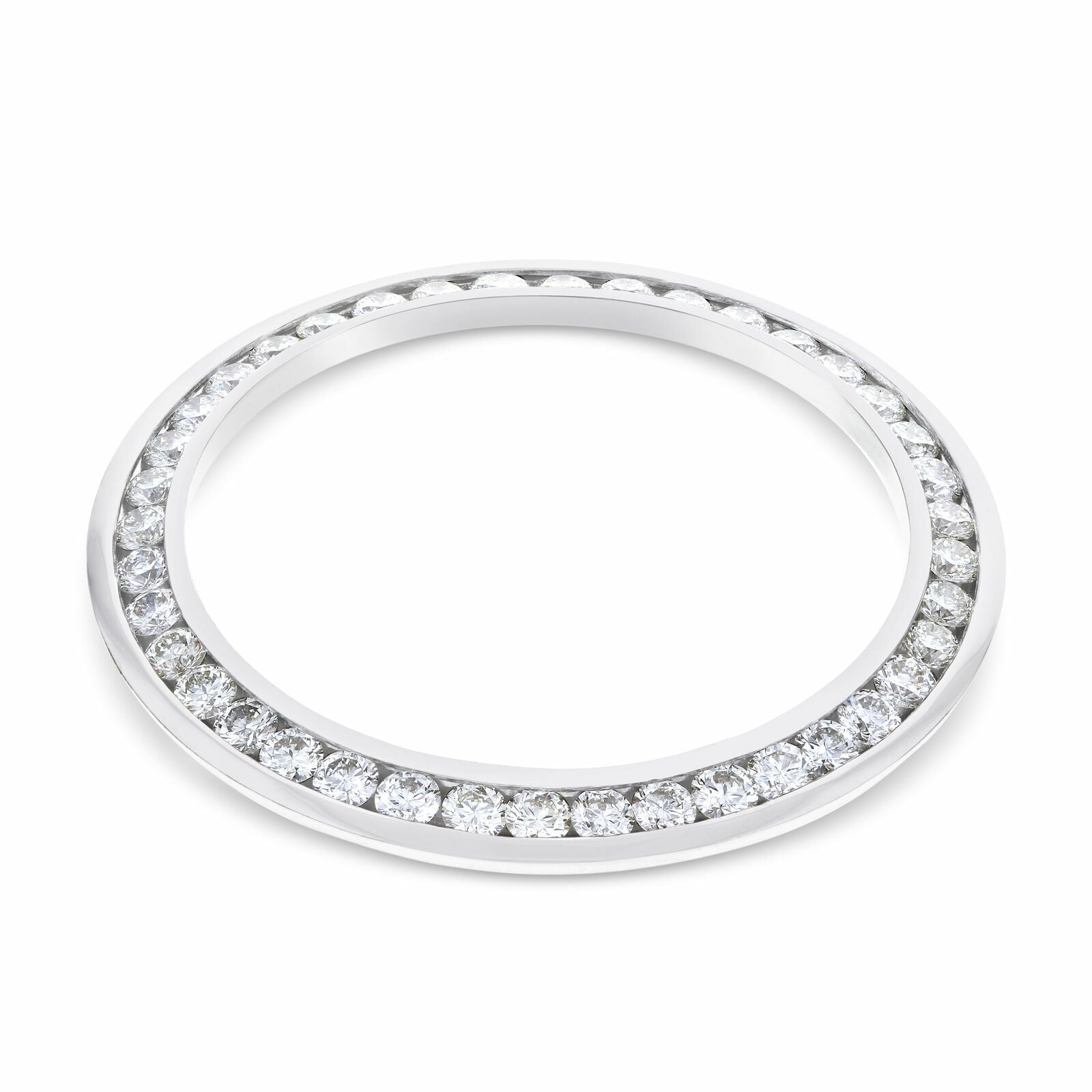36MM 3CT CHANNEL NATURAL DIAMOND BEZEL 14KW ROLEX PRESIDENT 18048 18078 18208
