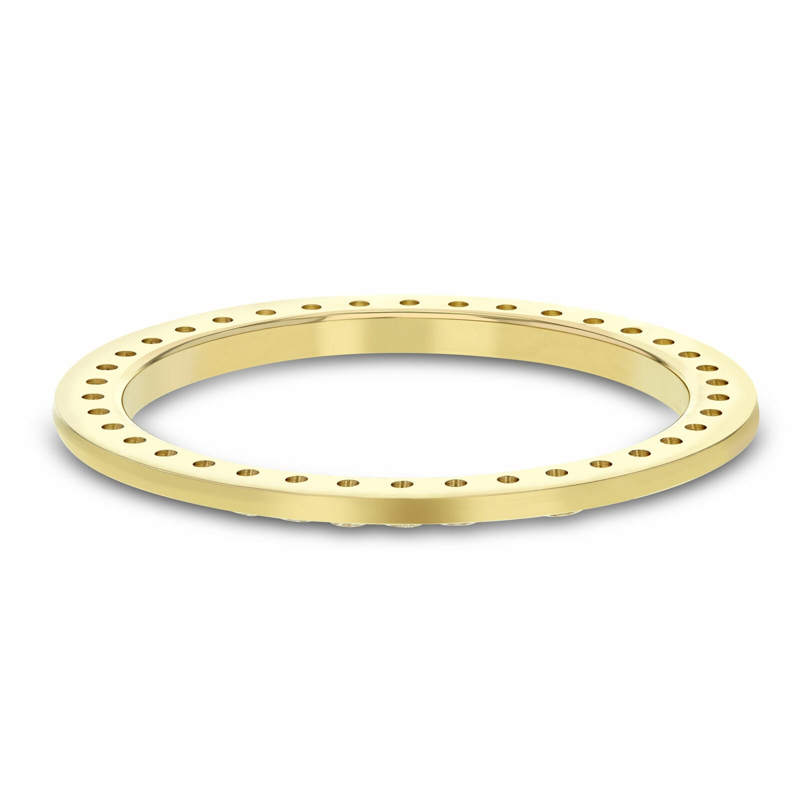 36MM 3CT PAVE BEAD SET DIAMOND BEZEL 14KY FOR ROLEX DATEJUST, PRESIDENT WATCH